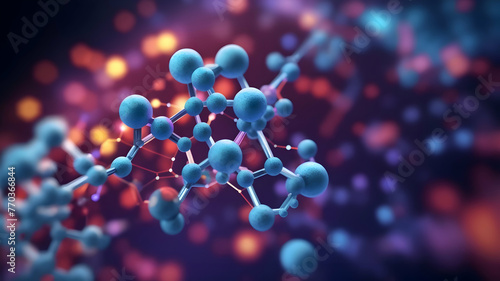 Molecular structure background