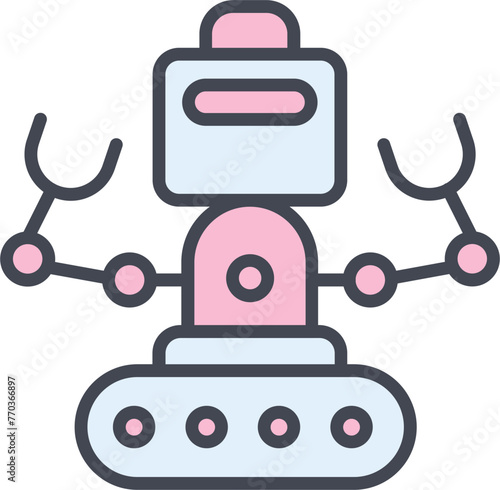 Industrial Robot I Vector Icon