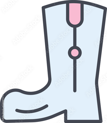 Cowboy Boot Vector Icon