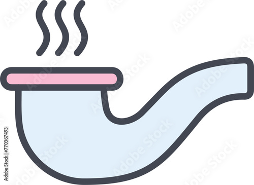 Smoking Pipe Vector Icon