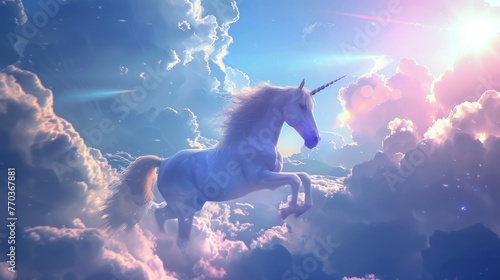 A fantastical scene of a wh...