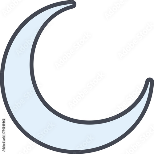 New Moon Vector Icon