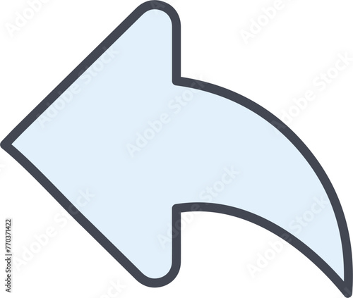 Left Back Arrow Vector Icon