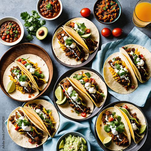 wide variety of tacos, each presentation done in a unique and delicious way. 