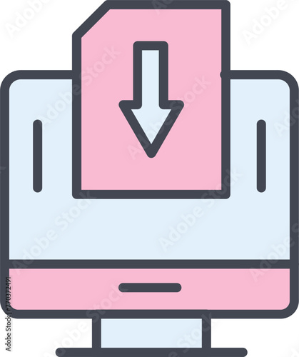 Down Vector Icon
