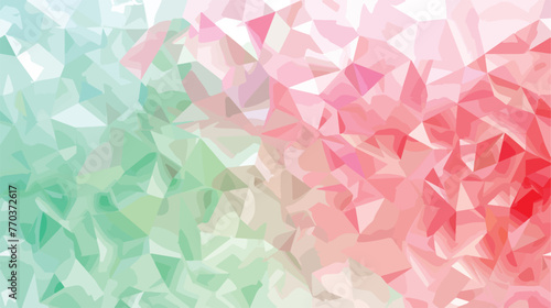 Light Pink Green vector low poly pattern. Brand-new 