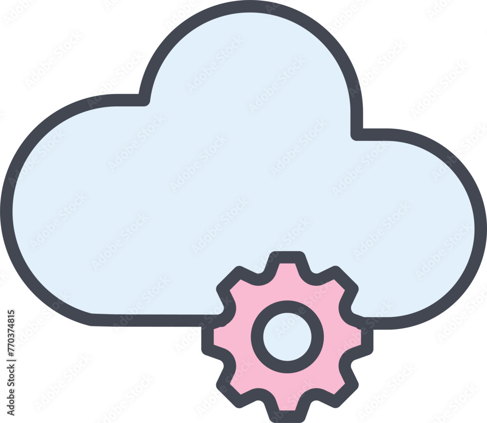 Cloud Computing Vector Icon Cloud Computing Vector Icon