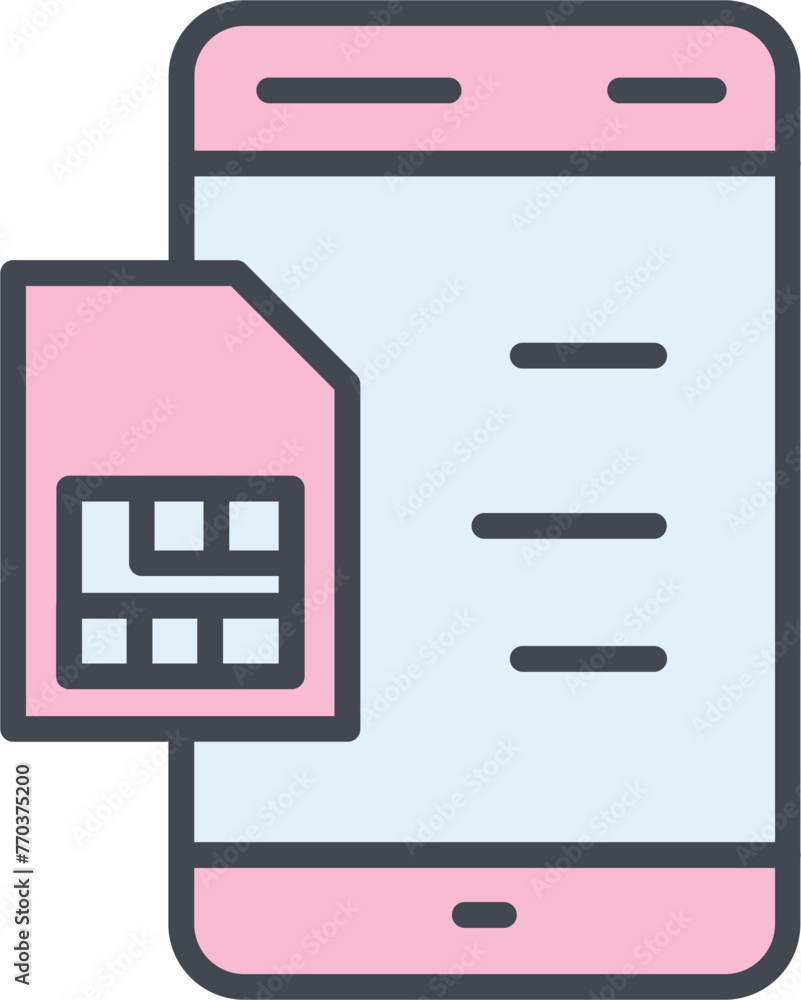 SIM Card Vector Icon SIM Card Vector Icon