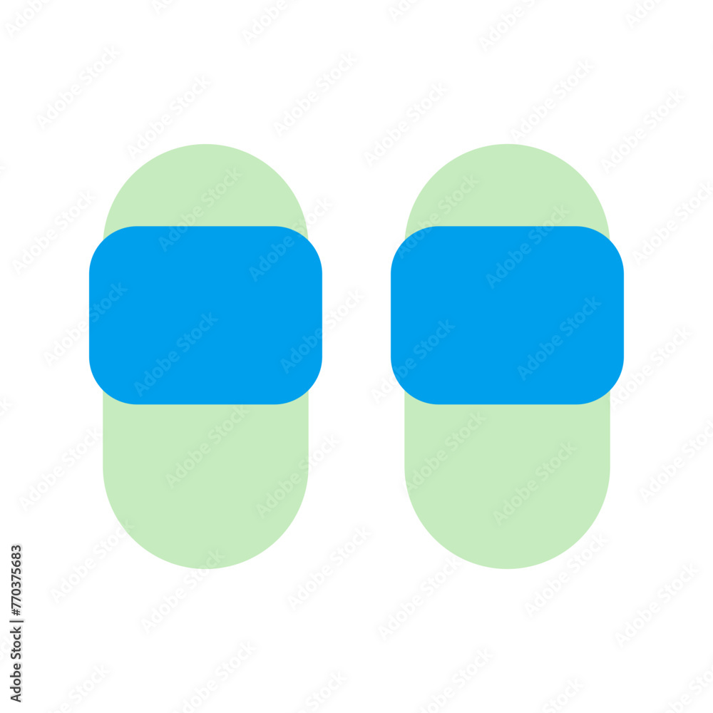 slippers duo tone icon