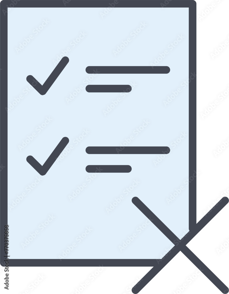 Fake List Vector Icon Fake List Vector Icon