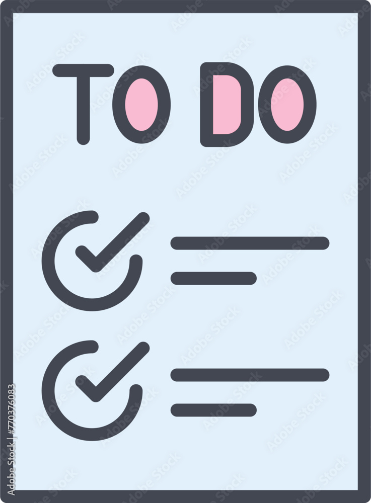 Today to Done Checklist Vector Icon Today to Done Checklist Vector Icon