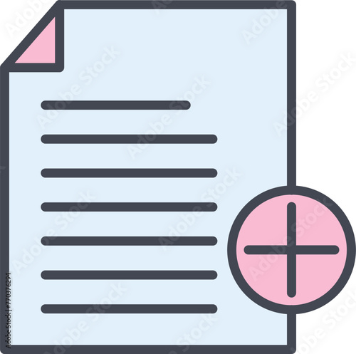 Add Notes Vector Icon