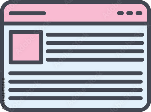 Blogging Services Vector Icon