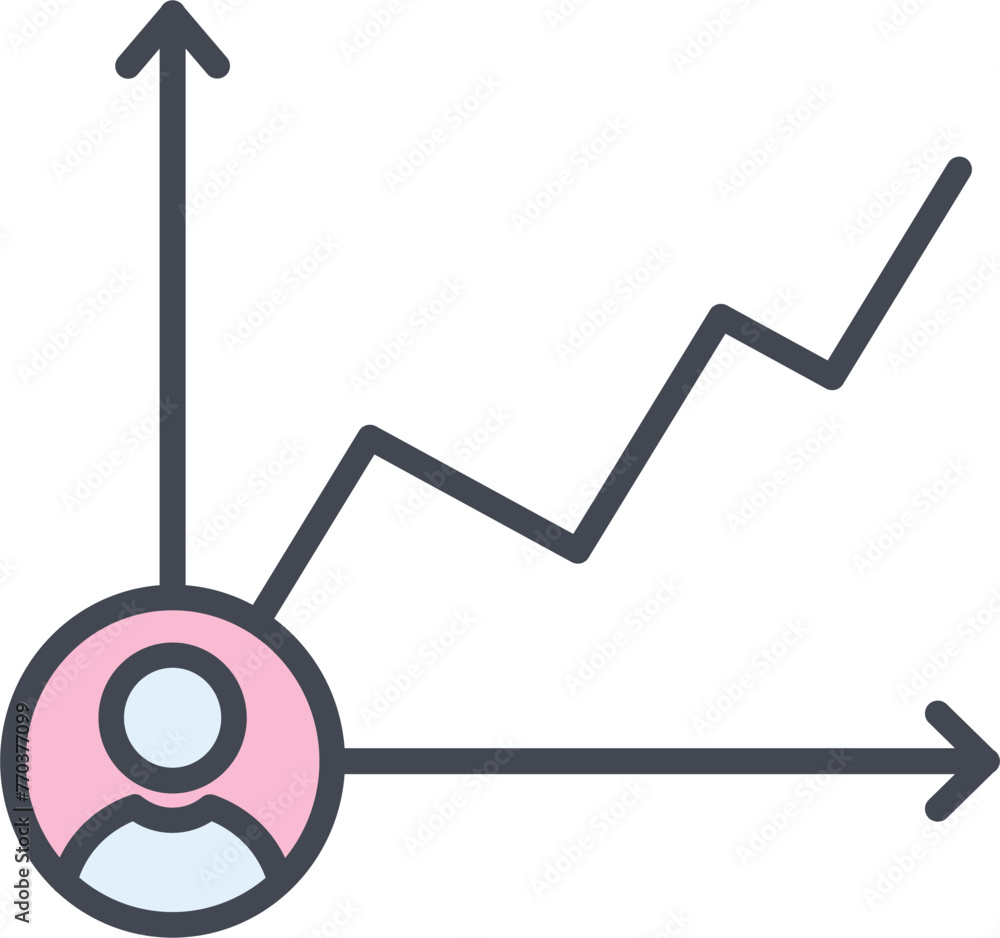 Candidate Graph Vector Icon