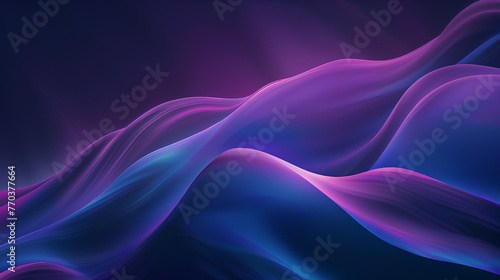 A purple and blue background with a wave pattern