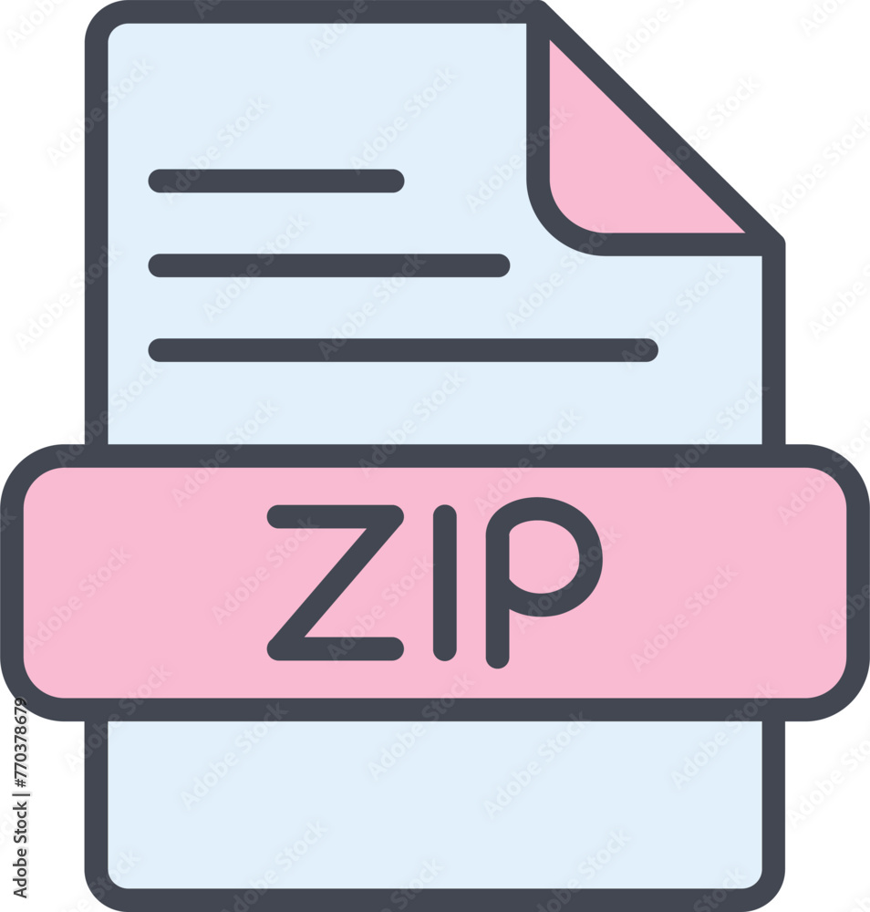 ZIP Vector Icon