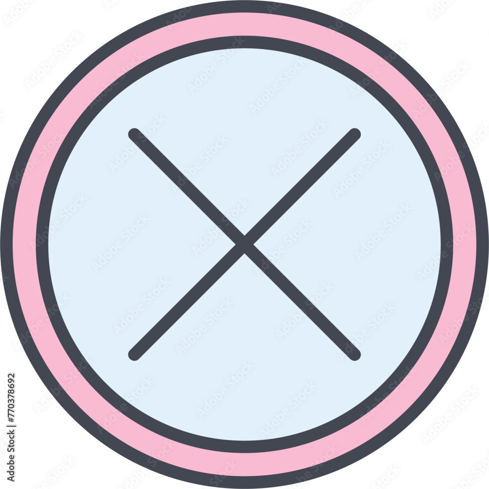 Do Not Cross Vector Icon Do Not Cross Vector Icon