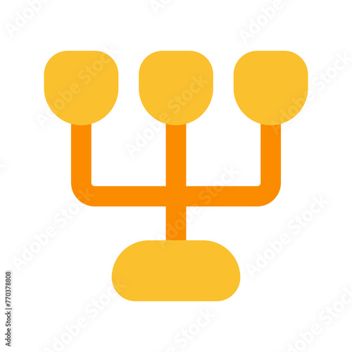 candle holder flat icon