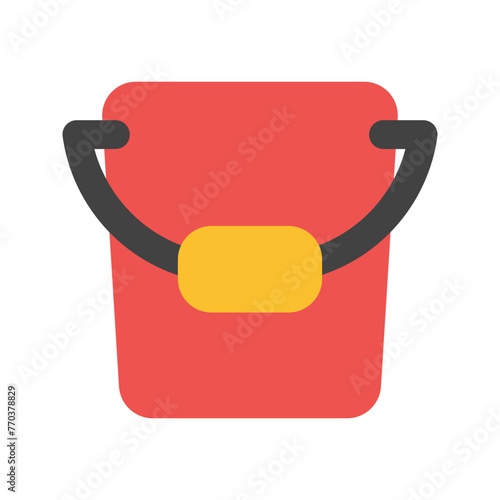 pail flat icon