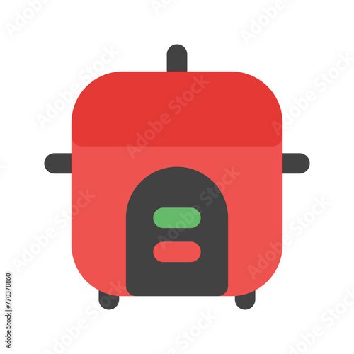 rice cooker flat icon