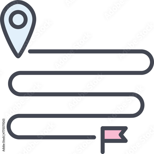 Distance Vector Icon