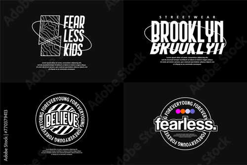 streetwear tshirt design pack download, vector element suitable for printing	