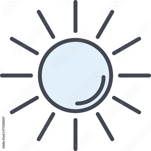 UV Radiation Vector Icon