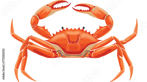 Crab Legs as Crustacean Seafood and Fresh Sea Product