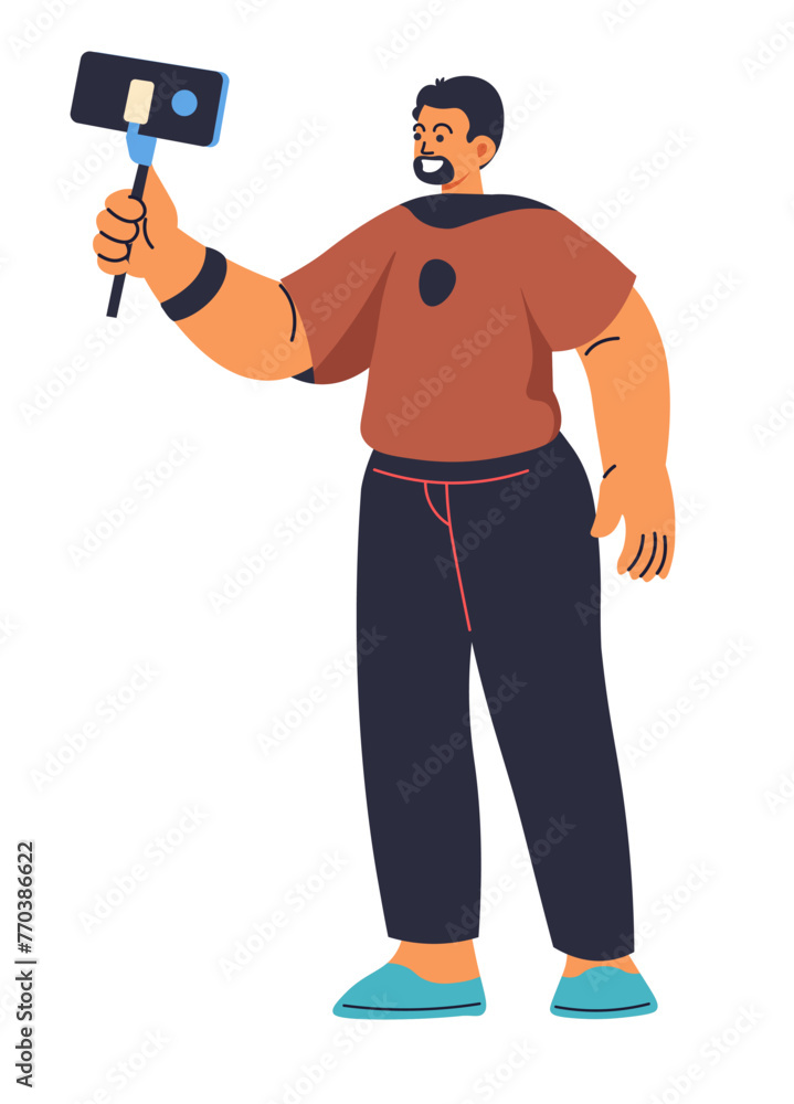 Marathon Runner Selfie Enjoyment