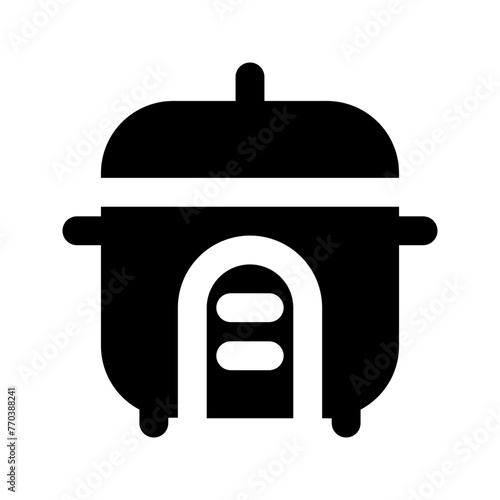 rice cooker glyph icon