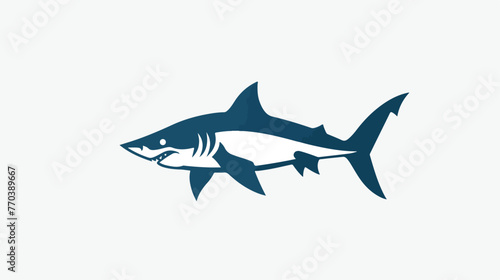 Fish icon. shark logo template. Creative vector symbo