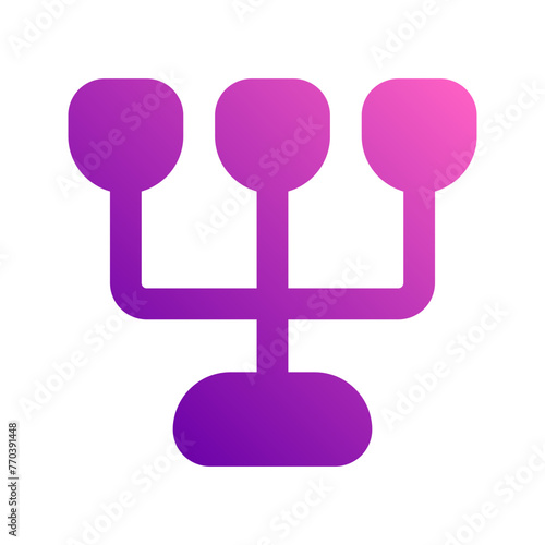 candle holder gradient icon