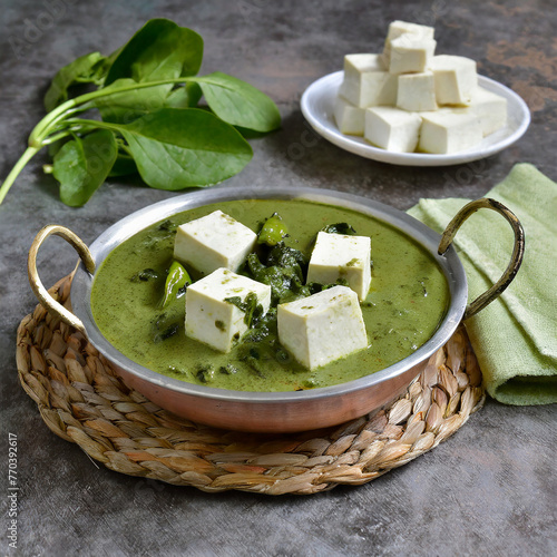 palak paneer is a popular north photo