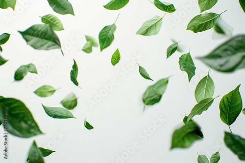 Green leaves background with copy space for text,  Nature and environment concept