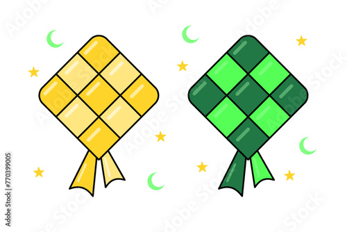 Ramadhan vector set eid al fitr 