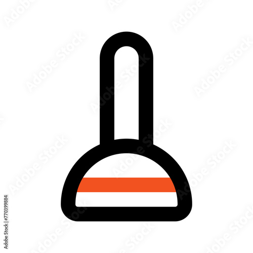 plunger outline color icon