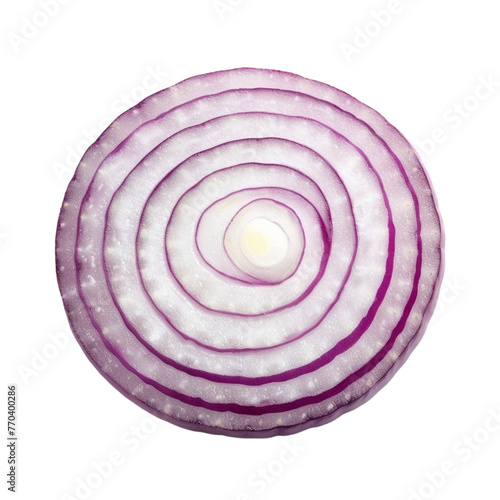 Sliced onion isolated on transparent background 