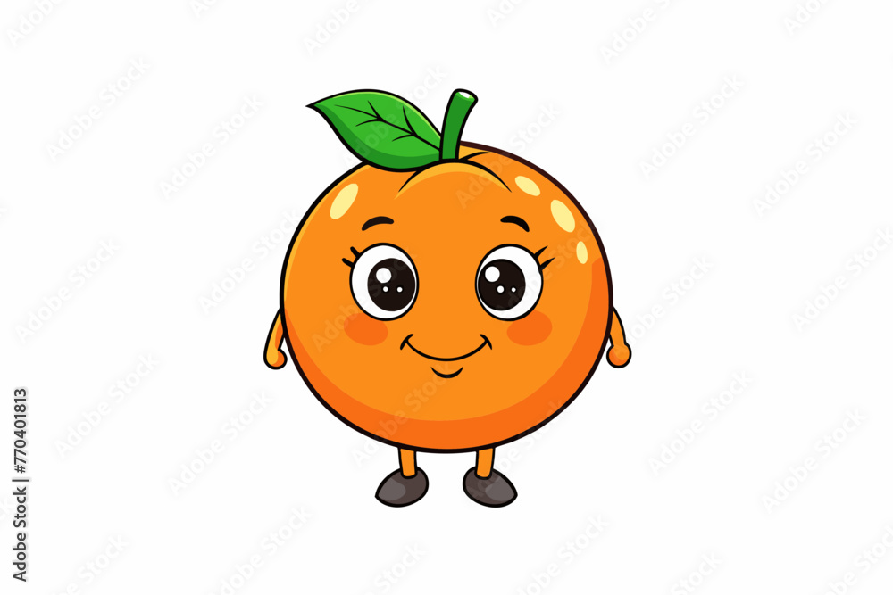 clementine fruit silhouette vector illustration clementine fruit silhouette vector illustration
