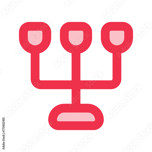 candle holder outline fill icon