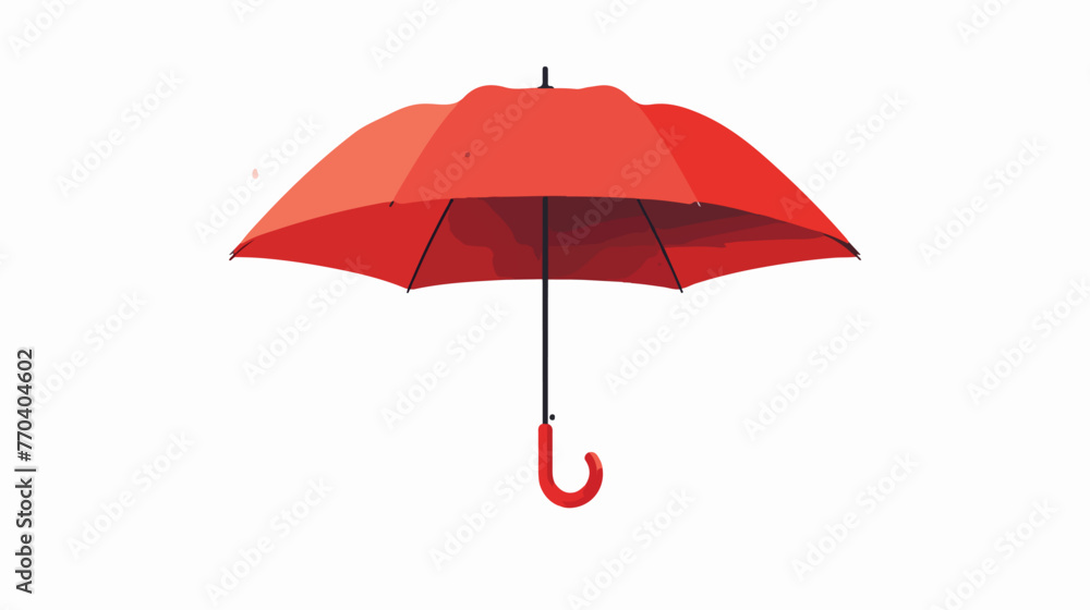 Umbrella open isolated icon  Flat vector isolated on - obrazy, fototapety, plakaty 