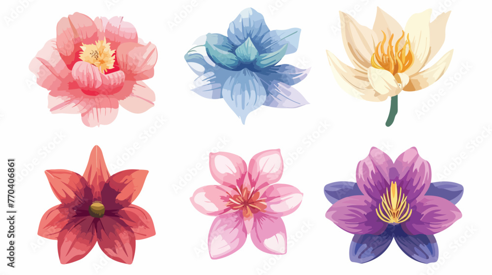 Vector flower Icon  Flat vector isolated on white background