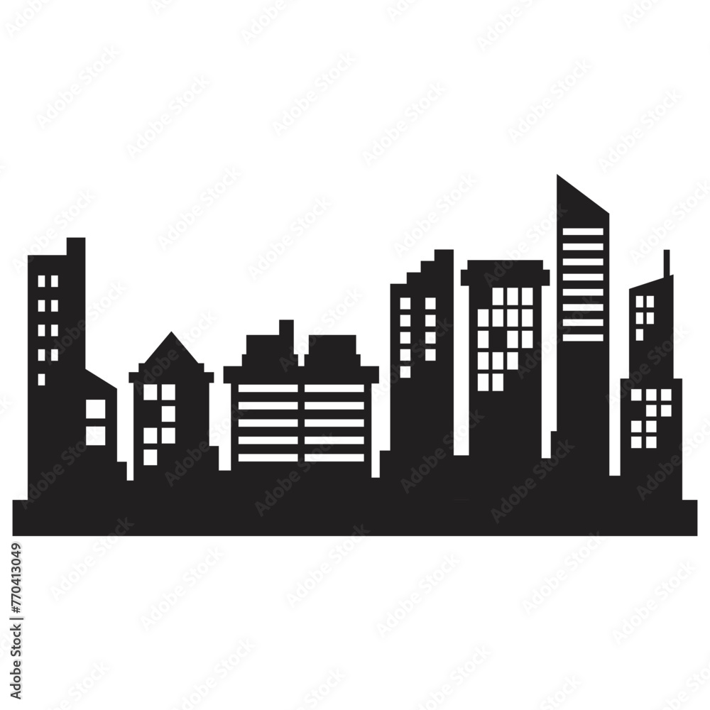 Naklejka premium City Silhouette