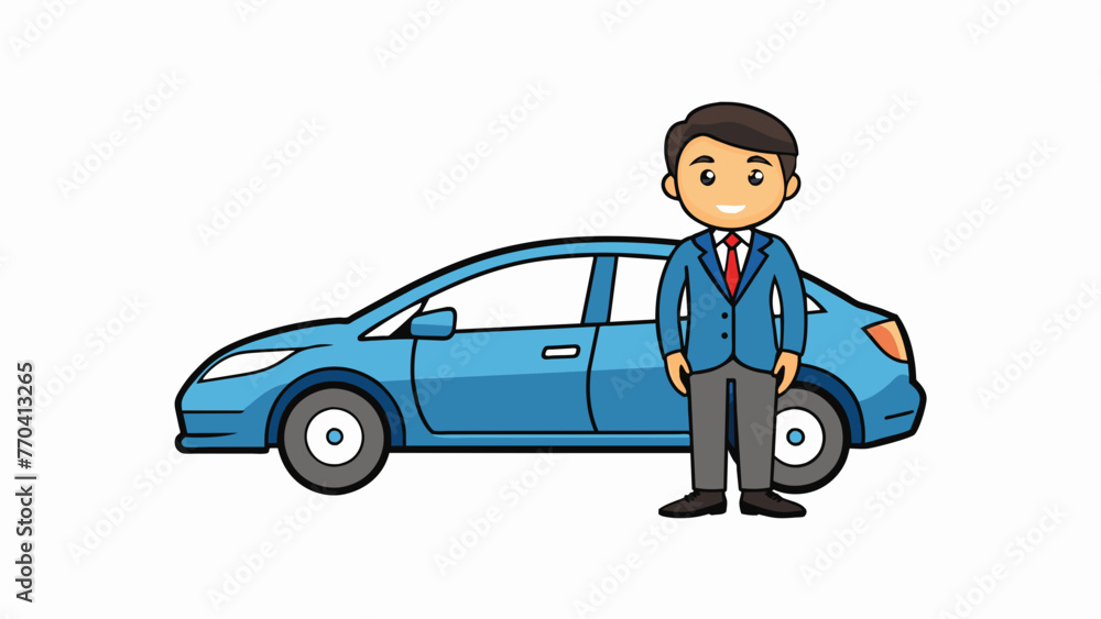 car businessman silhouette vector illustration car businessman silhouette vector illustration