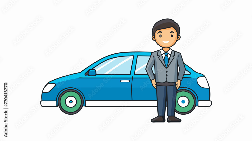 car businessman silhouette vector illustration car businessman silhouette vector illustration