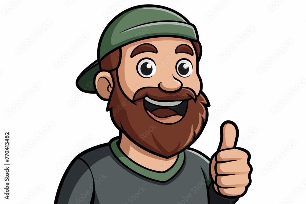happy man cool silhouette vector illustration happy man cool silhouette vector illustration