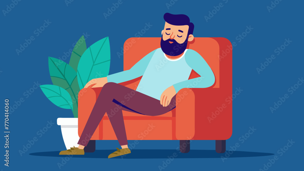 armchair and sleeps silhouette vector illustration