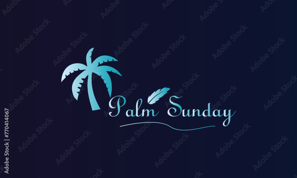 Trendy Palm Sunday Typography Stylish Design Ideas