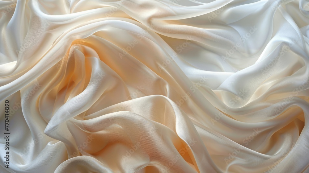 Silken fabric folds in abstract form Silken fabric folds in abstract form