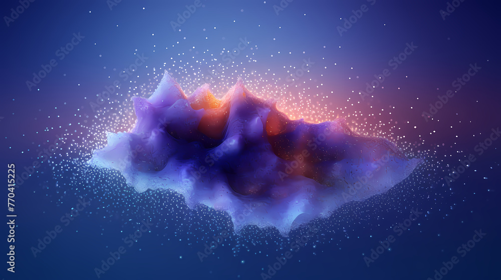 Fototapeta premium Abstract particle background
