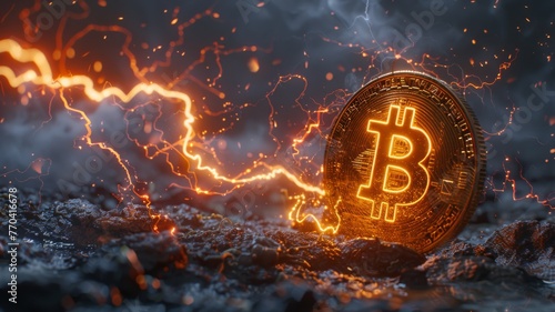 Bitcoin storm, digital lightning forging coins